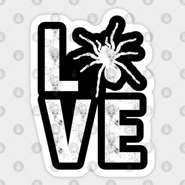 I Love Tarantula Sticker by Stoney09